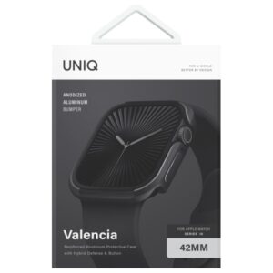UNIQ Valencia case Apple Watch Series 42mm midnight juodos spalvos - Image 2