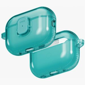 Dėklas UNIQ Glase Pro  skirtas AirPods Pro 3 Lock Dėklas turquoise