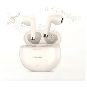 USAMS Bluetooth 5.3 Headphones TWSRhymbo Series Wireless Beige/Beige BHUYO02 (US-YO17) - Image 10