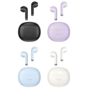USAMS Bluetooth 5.3 Headphones TWSRhymbo Series Wireless Beige/Beige BHUYO02 (US-YO17) - Image 2