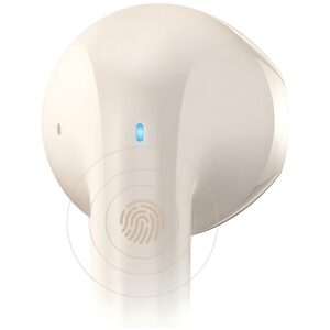 USAMS Bluetooth 5.3 Headphones TWSRhymbo Series Wireless Beige/Beige BHUYO02 (US-YO17) - Image 5