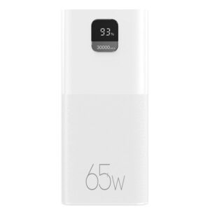 USAMS Powerbank PB68 30000mAh 65WQC3.0+PD Fast Charge + USB-C/USB-C cable 100W white ATXLOGTCT - Image 2