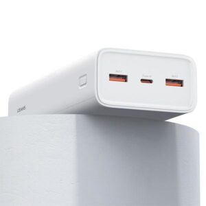 USAMS Powerbank PB68 30000mAh 65WQC3.0+PD Fast Charge + USB-C/USB-C cable 100W white ATXLOGTCT - Image 3