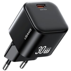 Wall Charger USAMS JO Series CC262 30W USB-C + 1m USB-C/Lightning Cable White - Image 2