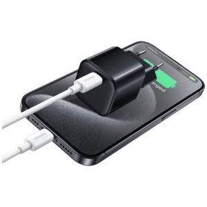 Wall Charger USAMS JO Series CC262 30W USB-C + 1m USB-C/Lightning Cable White - Image 7