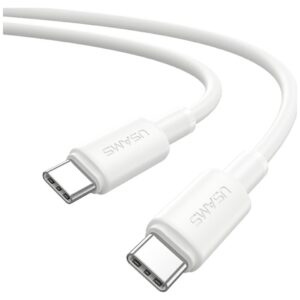 USAMS U90 cable 60W USB-C to USB-C white - Image 2