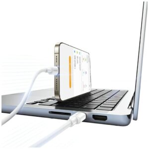 USAMS U90 cable 60W USB-C to USB-C white - Image 3