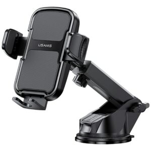 Car holder USAMS ZJ086 for windshield/dashboard juodos spalvos