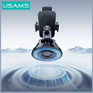 Car holder USAMS ZJ086 for windshield/dashboard juodos spalvos - Image 5