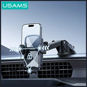 Car holder USAMS ZJ086 for windshield/dashboard juodos spalvos - Image 2