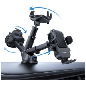 Dashboard Car Mount USAMS One-touch juodos spalvos - Image 4