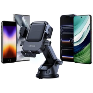 Dashboard Car Mount USAMS One-touch juodos spalvos - Image 7
