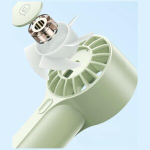 USAMS Mini ZB288 1200mAh Green Handheld Fan - Image 8