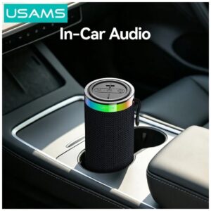 USAMS YX018 Portable Bluetooth 5.4 Wireless Speaker juodos spalvos - Image 8