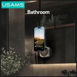 USAMS ZJ093 Universal Magnetic Phone Holder for Car, Home and Office juodos spalvos - Image 6