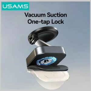 USAMS ZJ093 Universal Magnetic Phone Holder for Car, Home and Office juodos spalvos - Image 7