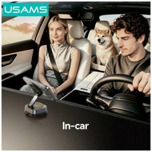 USAMS ZJ093 Universal Magnetic Phone Holder for Car, Home and Office juodos spalvos - Image 8