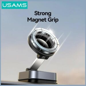 USAMS ZJ093 Universal Magnetic Phone Holder for Car, Home and Office juodos spalvos - Image 9