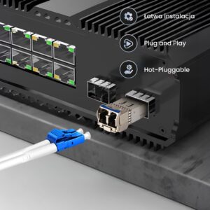 Extralink SFP+ 10G 2-pack | Moduł SFP+ | 10Gbps, LC/UPC, 1310nm, 2km, single mode, DOM (EX.35917) tinklo siųstuvų-imtuvų modulis - Image 3