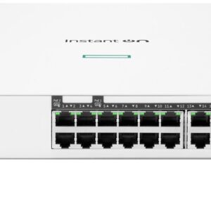 HPE Aruba Networking Networking Instant On Switch 20p Gigabit CL4 4p Gigabit CL6 PoE 2p 10GBT 2p SFP+ 370W 1960 Valdomas L2+ Gigabit Ethernet (10/100/1000) Maitinimas per Eternetą (PoE) 1U Balta - Image 1