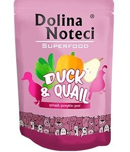 Dolina Noteci Superfood - Antis ir putpelė - drėgnas maistas šunims - 300 g