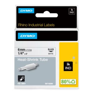 DYMO RhinoPRO Heat shrink tubes etikečių juostelė D1 - Image 1