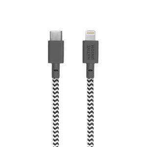 Native Union NCABLE-KV-CL-ZEB „Lightning“ kabelis 3 m Juoda, Balta - Image 2