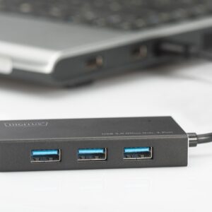 Digitus DA-70240-1 sąsajos šakotuvas USB 3.2 Gen 1 (3.1 Gen 1) Type-A 5000 Mbit/ai Juoda - Image 2