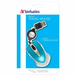 Verbatim Go Mini Optical Mouse USB-A 1000 dpi blue 49022 - Image 4