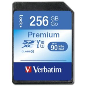 Verbatim Premium U1 Card SDXC 256GB V10 juodos spalvos 44026