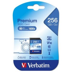 Verbatim Premium U1 Card SDXC 256GB V10 juodos spalvos 44026 - Image 5