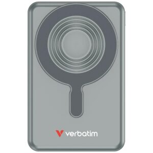 Powerbank Verbatim Charge n Go 10000mAh with stand Magnetic Wireless TFT display 2xUSB-C cable grey - Image 3