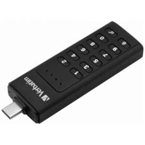 External drive Verbatim Keypad Secure USB-C 3.1 Gen 1 32GB juodos spalvos 49430