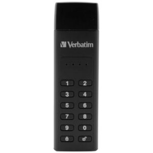 External drive Verbatim Keypad Secure USB-C 3.1 Gen 1 128GB juodos spalvos 49429 - Image 2