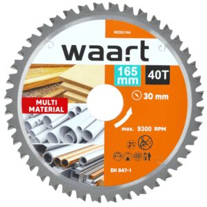 WAART DISKINIS PJŪKLAS SU WIDIA DANTIMIS 165 x 30 x 40Z MULTIMATERIAL