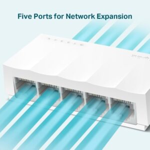 TP-Link LS1005 tinklo komutatorius Ne-valdomas Fast Ethernet (10/100) Balta - Image 3
