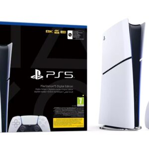 Sony PlayStation 5 Digital Slim e-chassis 825 GB Juoda, Balta