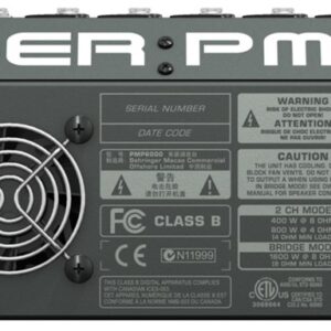 Behringer PMP6000 garsų maišiklis 20 kanalai 10 - 200000 Hz Juoda - Image 2
