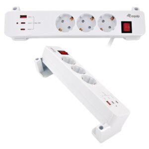 Equip 245556 elektros tinklo ilgintuvas 2 m 3 AC išvestis(ys / čių) Vidaus Balta - Image 3