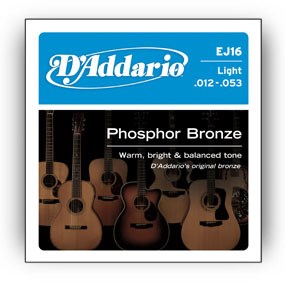 D'Addario EJ16 - akustinės gitaros stygos (12–53)