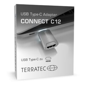 Terratec CONNECT C12 USB Type-C HDMI Pilka - Image 3