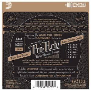 D'Addario EJ43 Pro-Arté Carbon - klasikinės gitaros stygos - Image 2