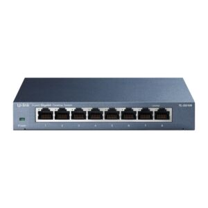 TP-Link TL-SG108 Ne-valdomas Gigabit Ethernet (10/100/1000) Juoda