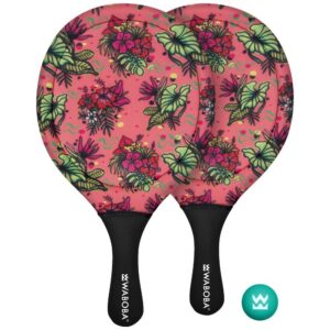 Waboba Tropical Line Paddle Set – 2 Paddles and 1 Ball (Product available in several colors – colors