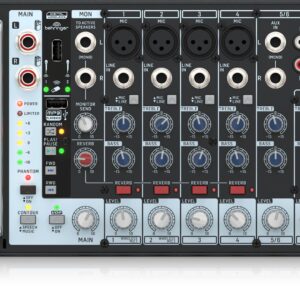 Behringer PMP500MP3 garsų maišiklis 8 kanalai Juoda