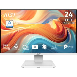MSI Pro MP241W E14V kompiuterio monitorius 60,5 cm (23.8") 1920 x 1080 pikseliai „Full HD“ LCD Balta - Image 1