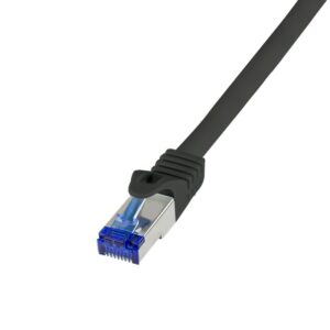LogiLink C6A123S tinklo kabelis Juoda 30 m Cat6a S/FTP (S-STP) Turas - Image 1