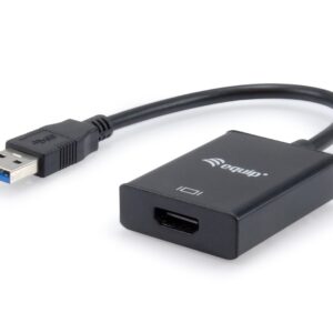 Equip 133385 USB ekrano adapteris 1920 x 1080 pikseliai Juoda - Image 1