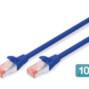 Digitus DK-1644-030-B-10 tinklo kabelis Mėlyna 3 m Cat6 S/FTP (S-STP) - Image 1