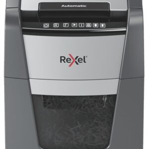 Rexel AutoFeed+ 90X dokumentų naikiklis Kryžminis 55 dB Juoda, Pilka - Image 1